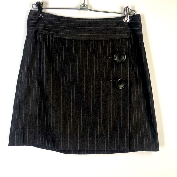 Victoria's Secret Dresses & Skirts - Body by Victoria brown pin striped button detail skirt size 2